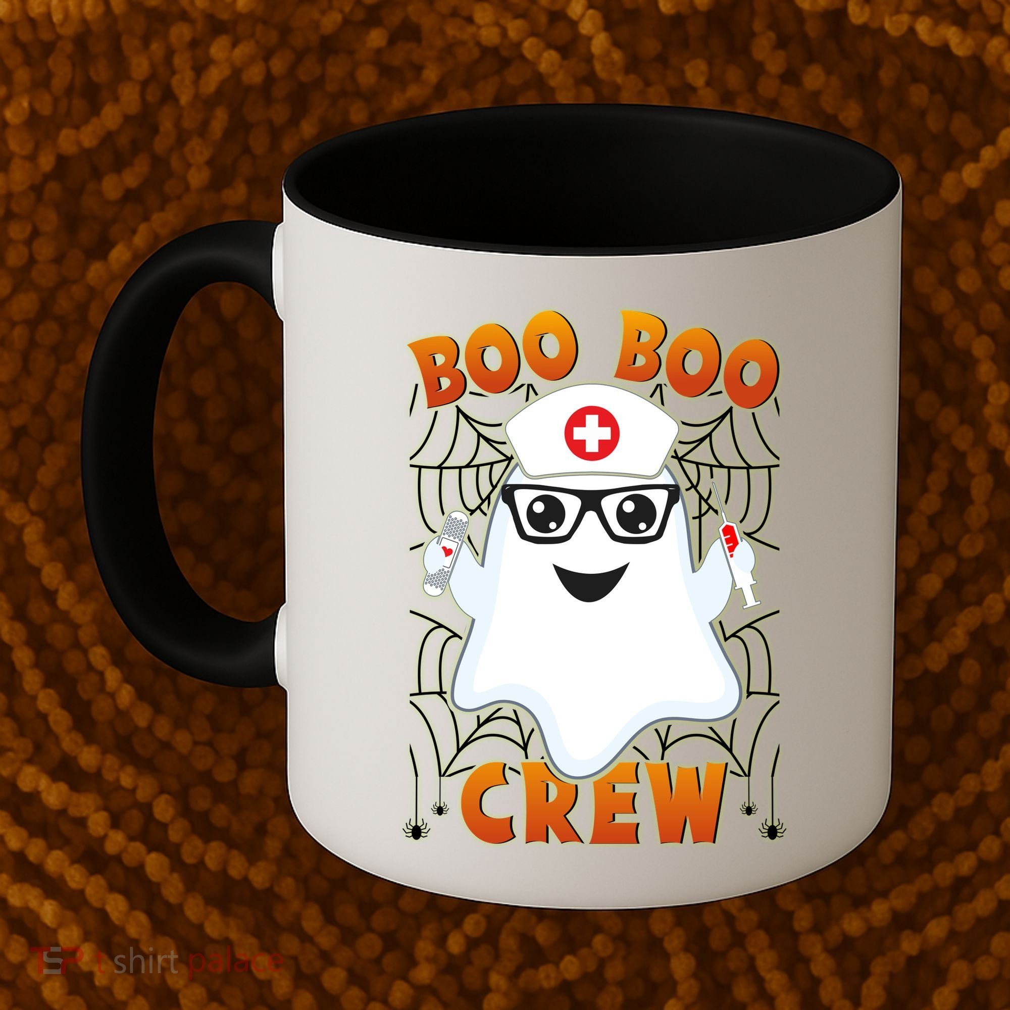 Funny Halloween Boo Boo Crew Ghost Nurse Coffee Mug
