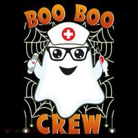 Funny Halloween Boo Boo Crew Ghost Nurse Women's Hoodie thumb 2