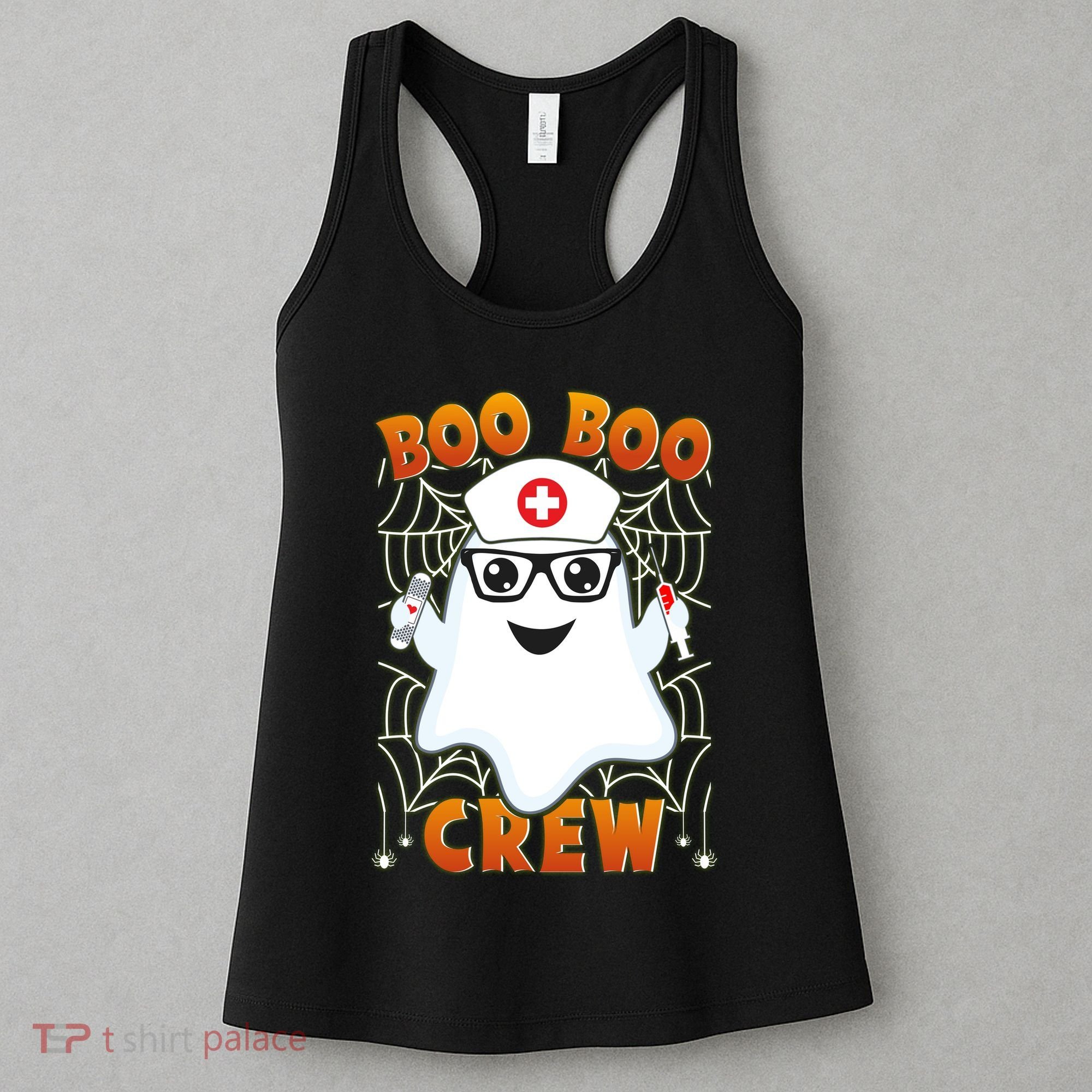 Funny Halloween Boo Boo Crew Ghost Nurse Women's Tank Top