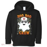 Funny Halloween Boo Boo Crew Ghost Nurse Toddler Hoodie thumb 0