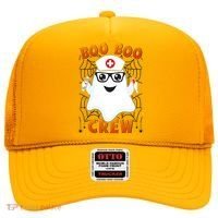 Funny Halloween Boo Boo Crew Ghost Nurse Hat thumb 0
