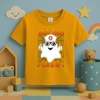 Funny Halloween Boo Boo Crew Ghost Nurse Toddler T-Shirt thumb 3
