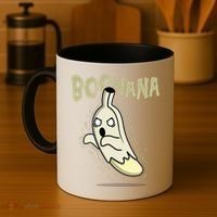 Funny Halloween Boonana Ghost Banana Coffee Mug thumb 4
