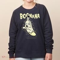 Funny Halloween Boonana Ghost Banana Women's Sweatshirt thumb 0