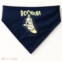 Funny Halloween Boonana Ghost Banana USA-Made Doggie Bandana thumb 0