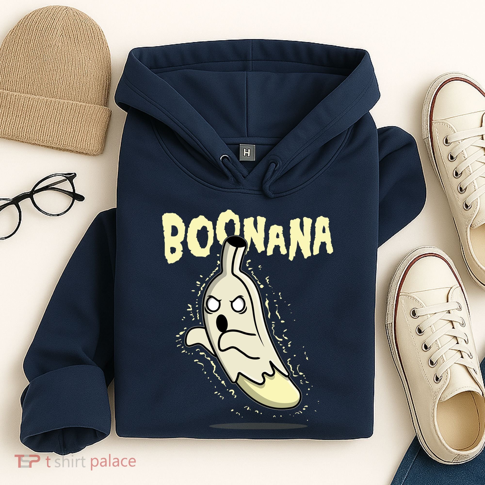 Funny Halloween Boonana Ghost Banana Hoodie