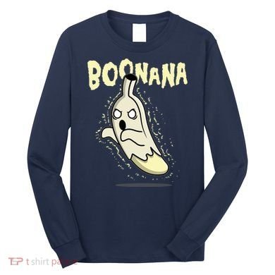 Funny Halloween Boonana Ghost Banana Long Sleeve Shirt