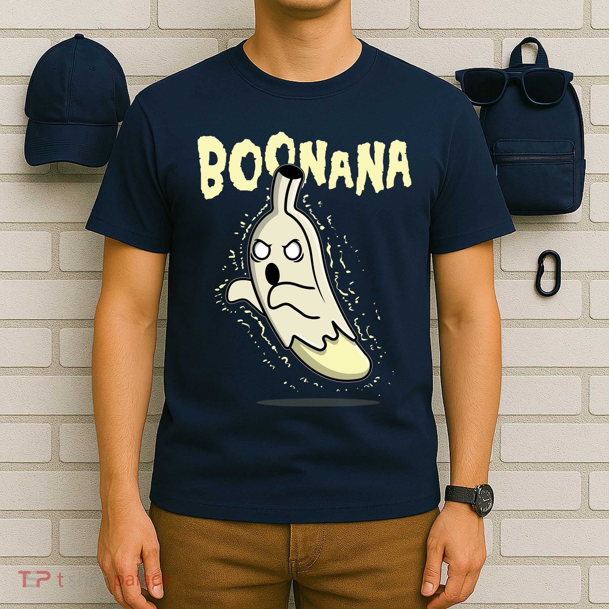 Funny Halloween Boonana Ghost Banana T-Shirt