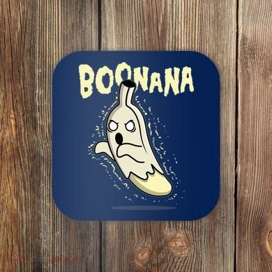 Funny Halloween Boonana Ghost Banana Coaster