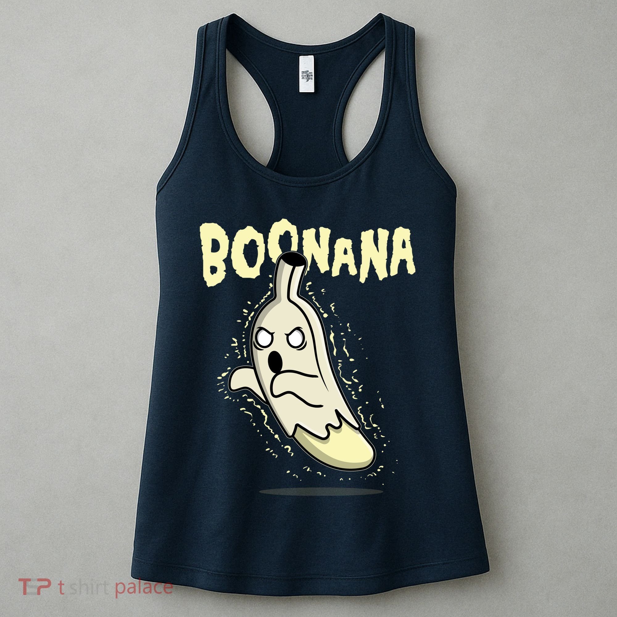 Funny Halloween Boonana Ghost Banana Women's Tank Top