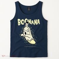 Funny Halloween Boonana Ghost Banana Tank Top thumb 2