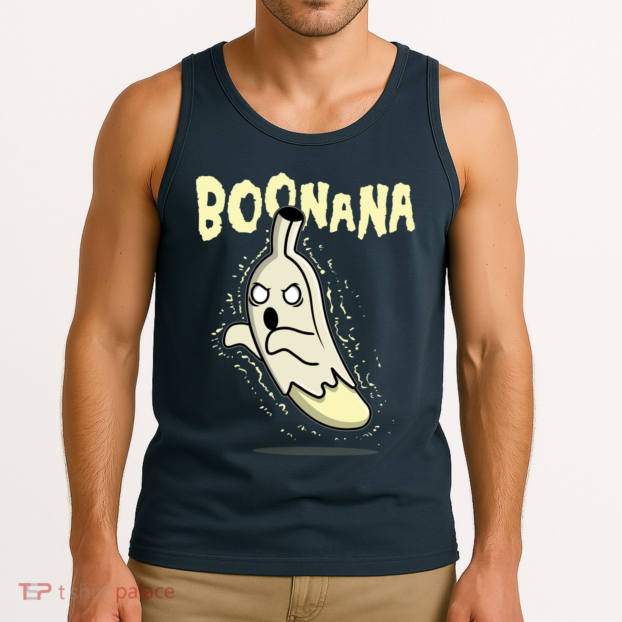 Funny Halloween Boonana Ghost Banana Tank Top