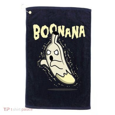 Funny Halloween Boonana Ghost Banana Golf Towel