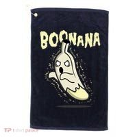 Funny Halloween Boonana Ghost Banana Golf Towel thumb 0