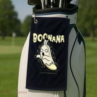Funny Halloween Boonana Ghost Banana Golf Towel thumb 2