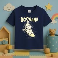 Funny Halloween Boonana Ghost Banana Toddler T-Shirt thumb 3