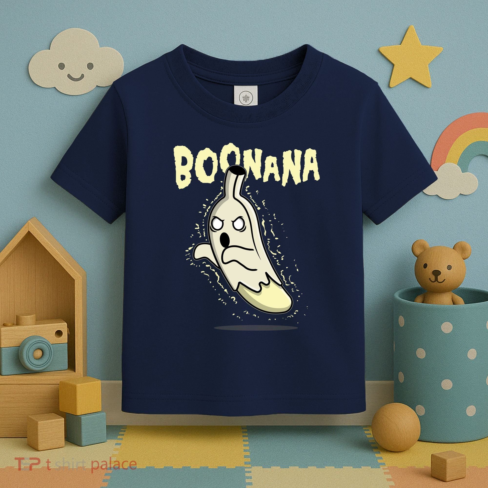 Funny Halloween Boonana Ghost Banana Toddler T-Shirt