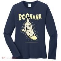 Funny Halloween Boonana Ghost Banana Women's Long Sleeve Shirt thumb 0