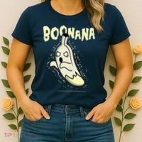 Funny Halloween Boonana Ghost Banana Women's T-Shirt thumb 2