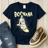 Funny Halloween Boonana Ghost Banana Women's T-Shirt thumb 3