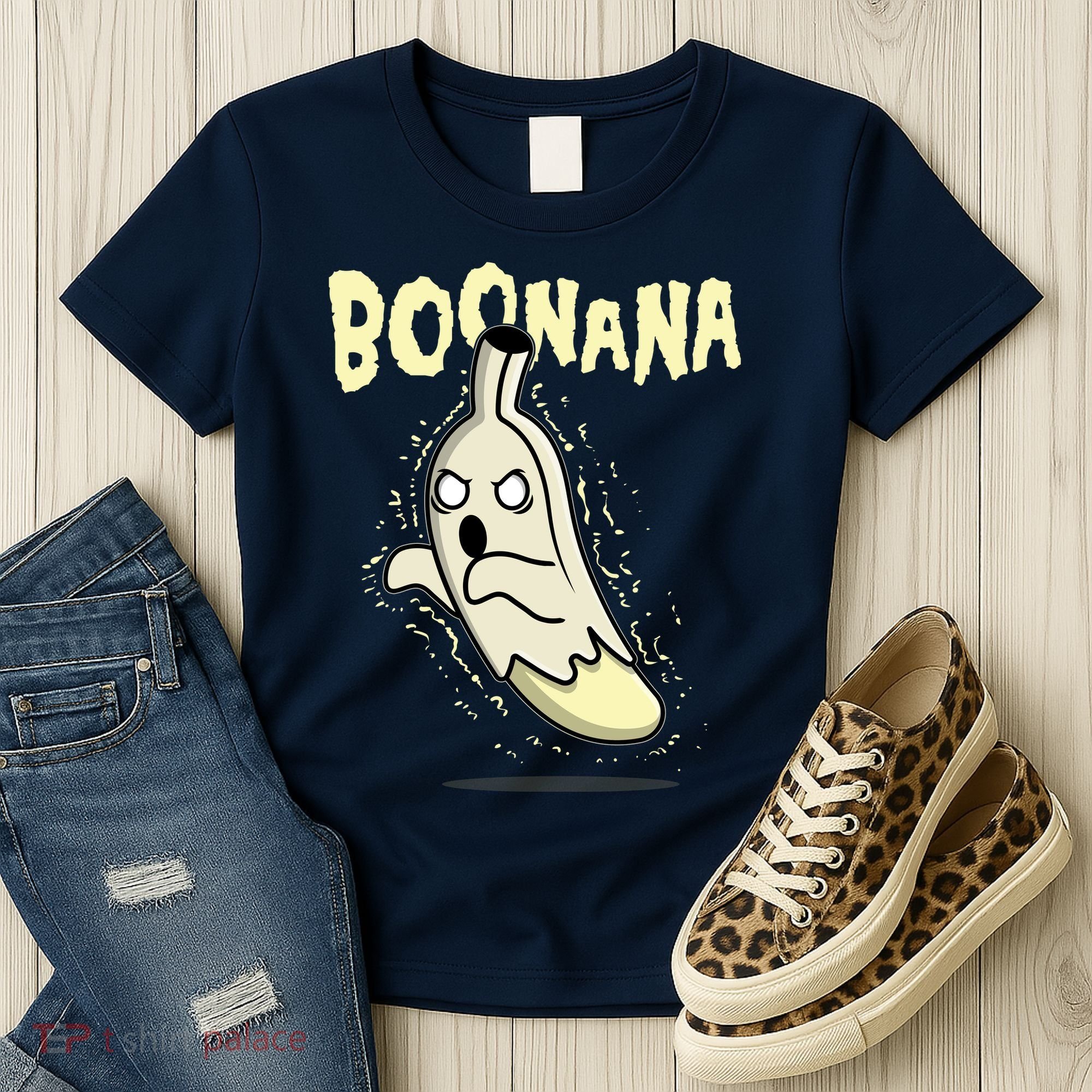 Funny Halloween Boonana Ghost Banana Women's T-Shirt