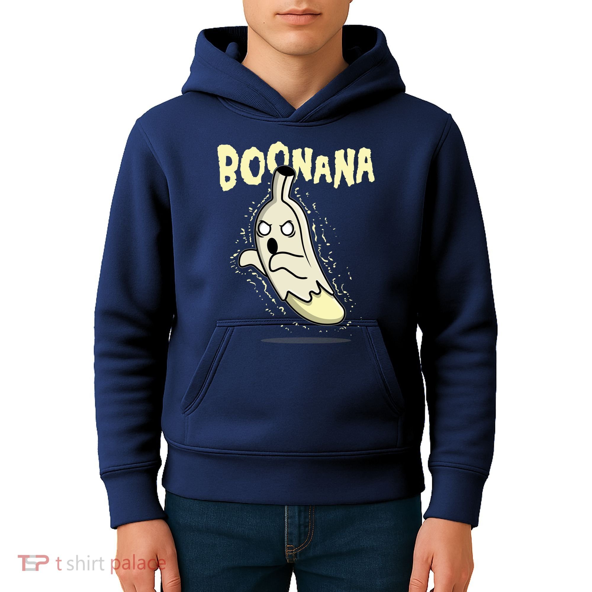 Funny Halloween Boonana Ghost Banana Kids Hoodie
