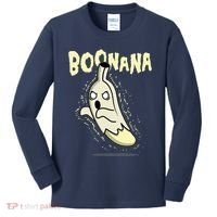 Funny Halloween Boonana Ghost Banana Kids Long Sleeve Shirt thumb 0