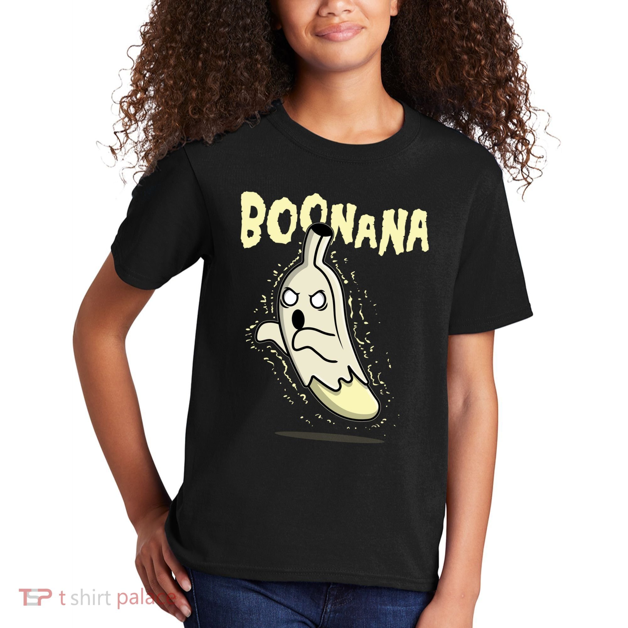 Funny Halloween Boonana Ghost Banana Kids T-Shirt