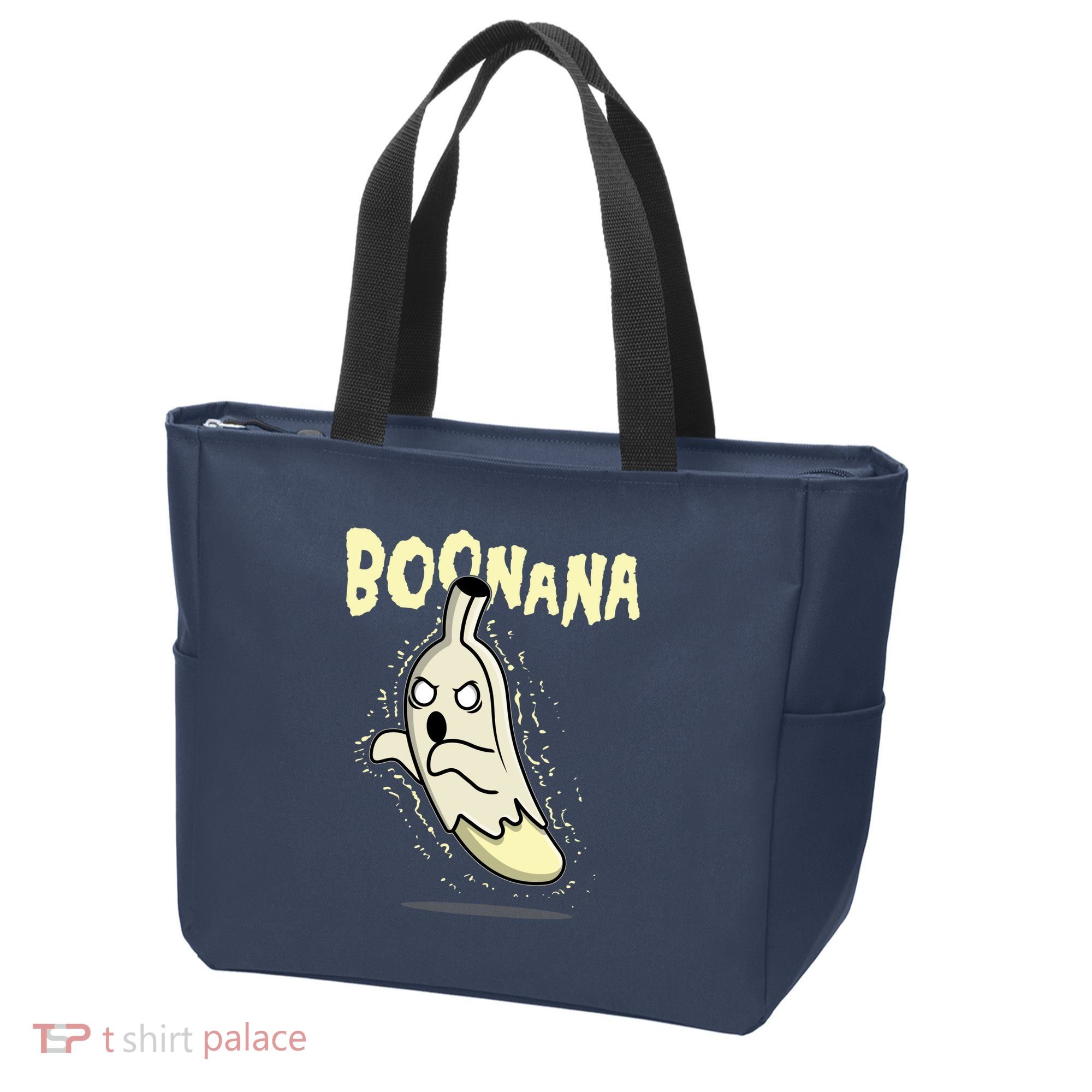 Funny Halloween Boonana Ghost Banana Tote Bag