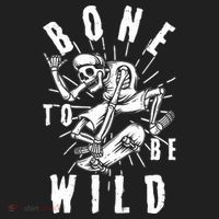 Funny Halloween Bone To Be Wild Skateboarding Skeleton Women's Sweatshirt thumb 2
