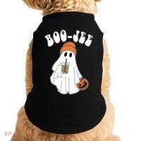 Funny Halloween Boo Jee Ghost Ing Coffee Cool Gift Doggie Tank thumb 0