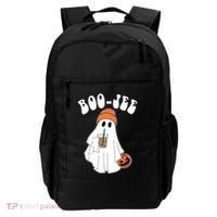 Funny Halloween Boo Jee Ghost Ing Coffee Cool Gift Backpack thumb 0