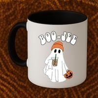 Funny Halloween Boo Jee Ghost Ing Coffee Cool Gift Coffee Mug thumb 2