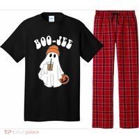 Funny Halloween Boo Jee Ghost Ing Coffee Cool Gift Pajama Set thumb 0