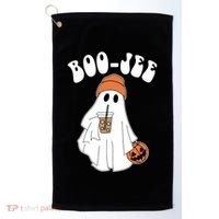 Funny Halloween Boo Jee Ghost Ing Coffee Cool Gift Golf Towel thumb 0