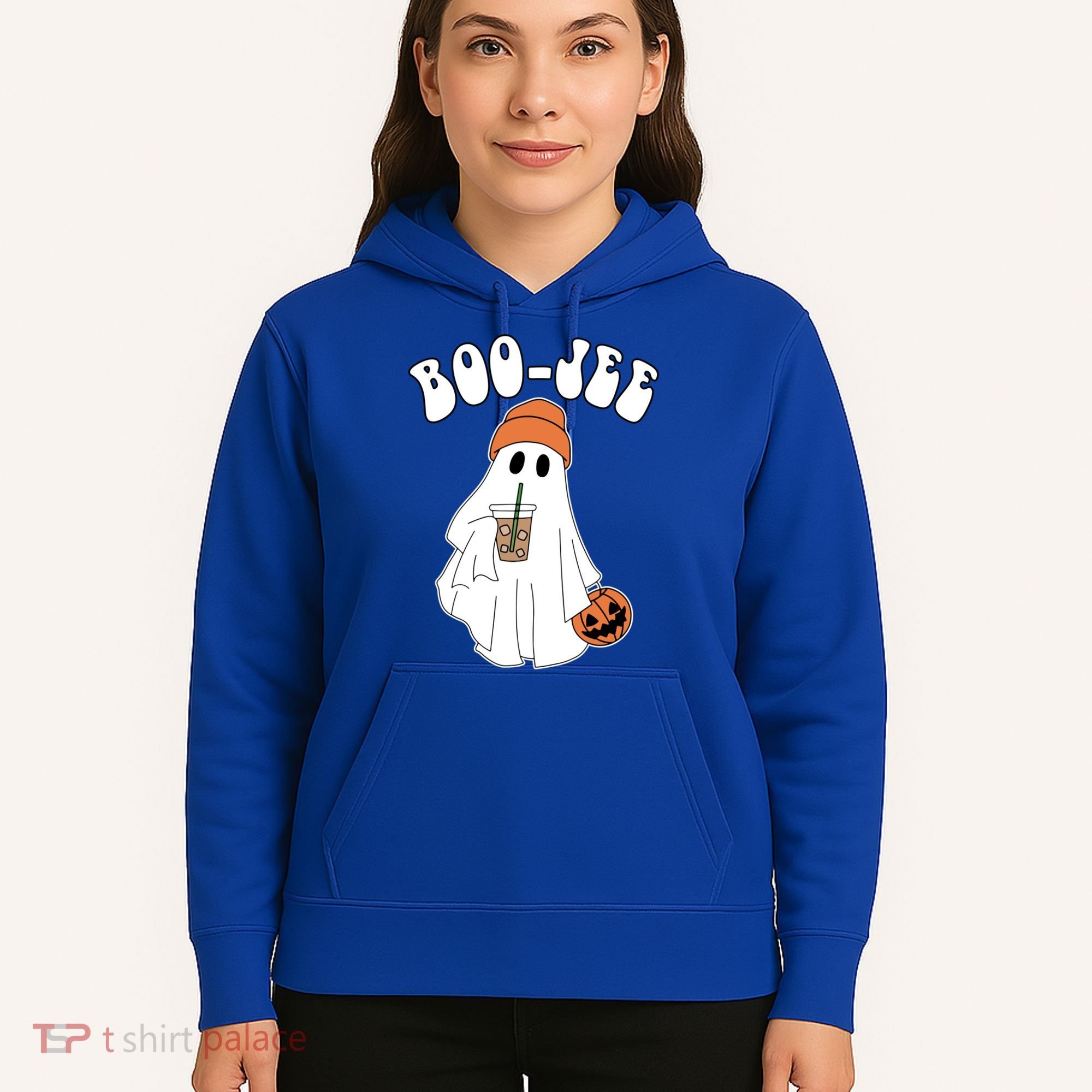 Funny Halloween Boo Jee Ghost Ing Coffee Cool Gift Hoodie