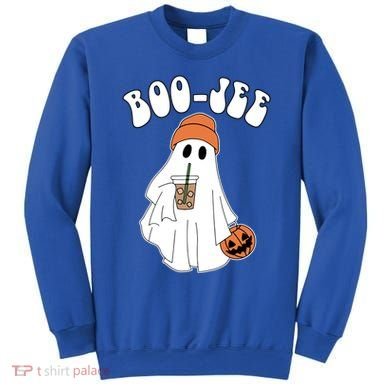 Funny Halloween Boo Jee Ghost Ing Coffee Cool Gift Sweatshirt