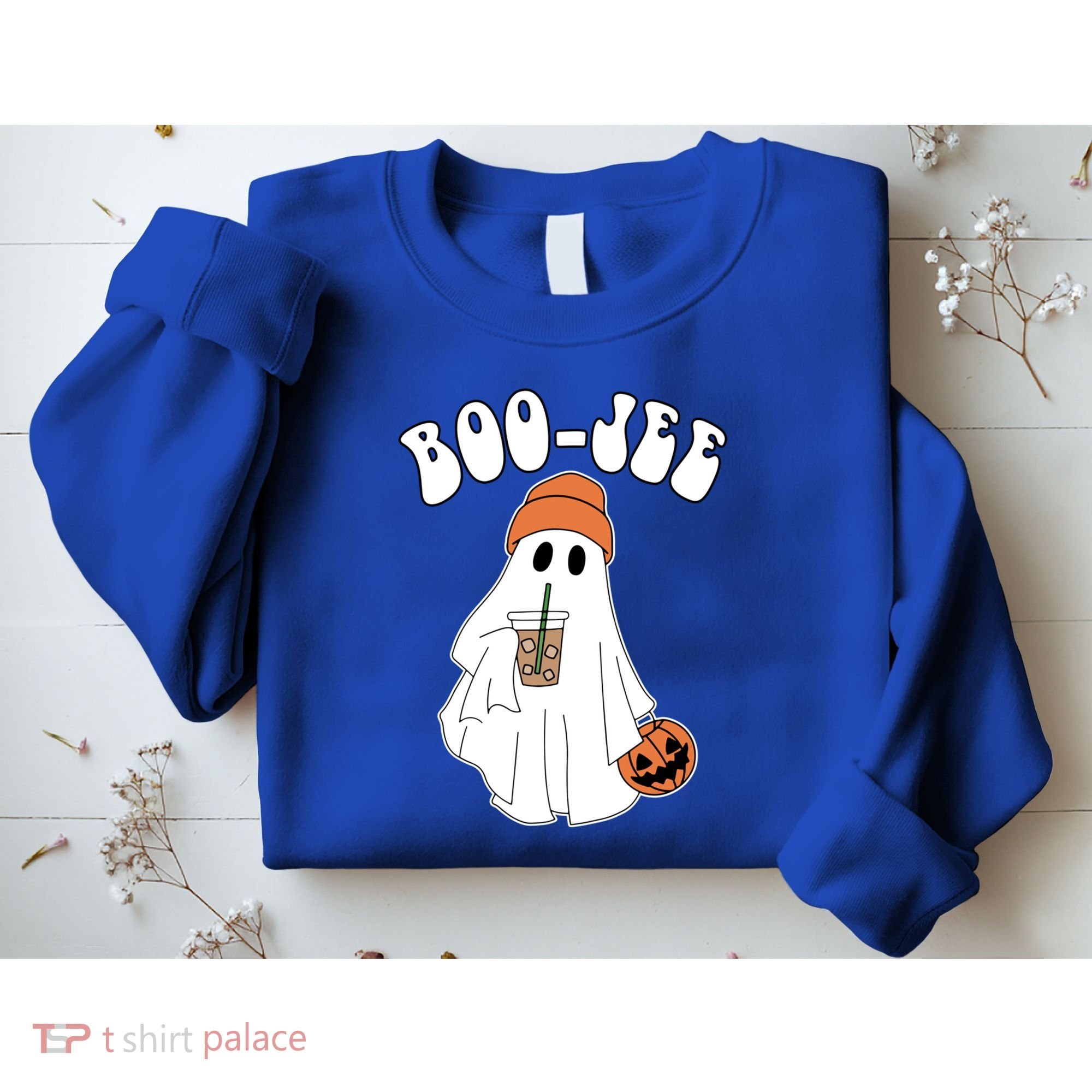 Funny Halloween Boo Jee Ghost Ing Coffee Cool Gift Sweatshirt