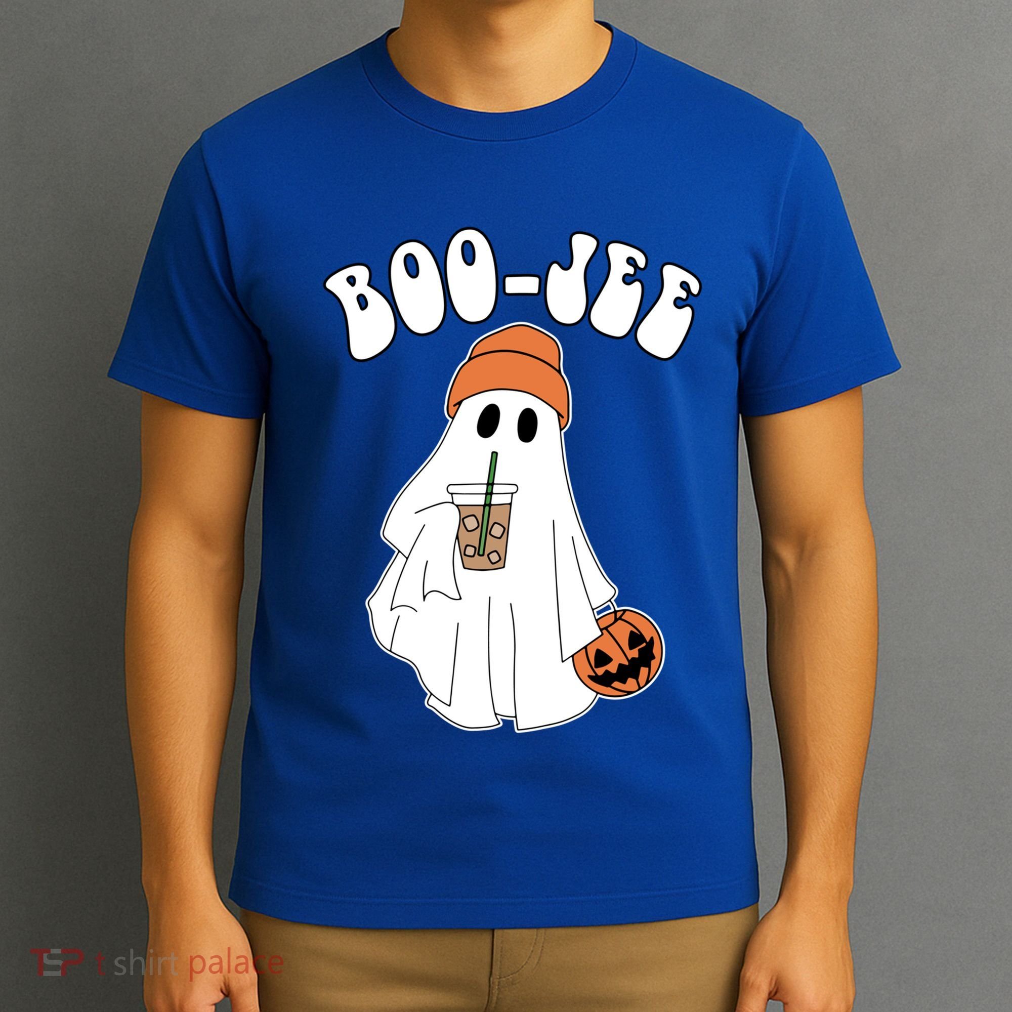 Funny Halloween Boo Jee Ghost Ing Coffee Cool Gift T-Shirt