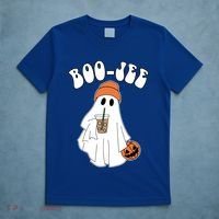 Funny Halloween Boo Jee Ghost Ing Coffee Cool Gift T-Shirt thumb 5