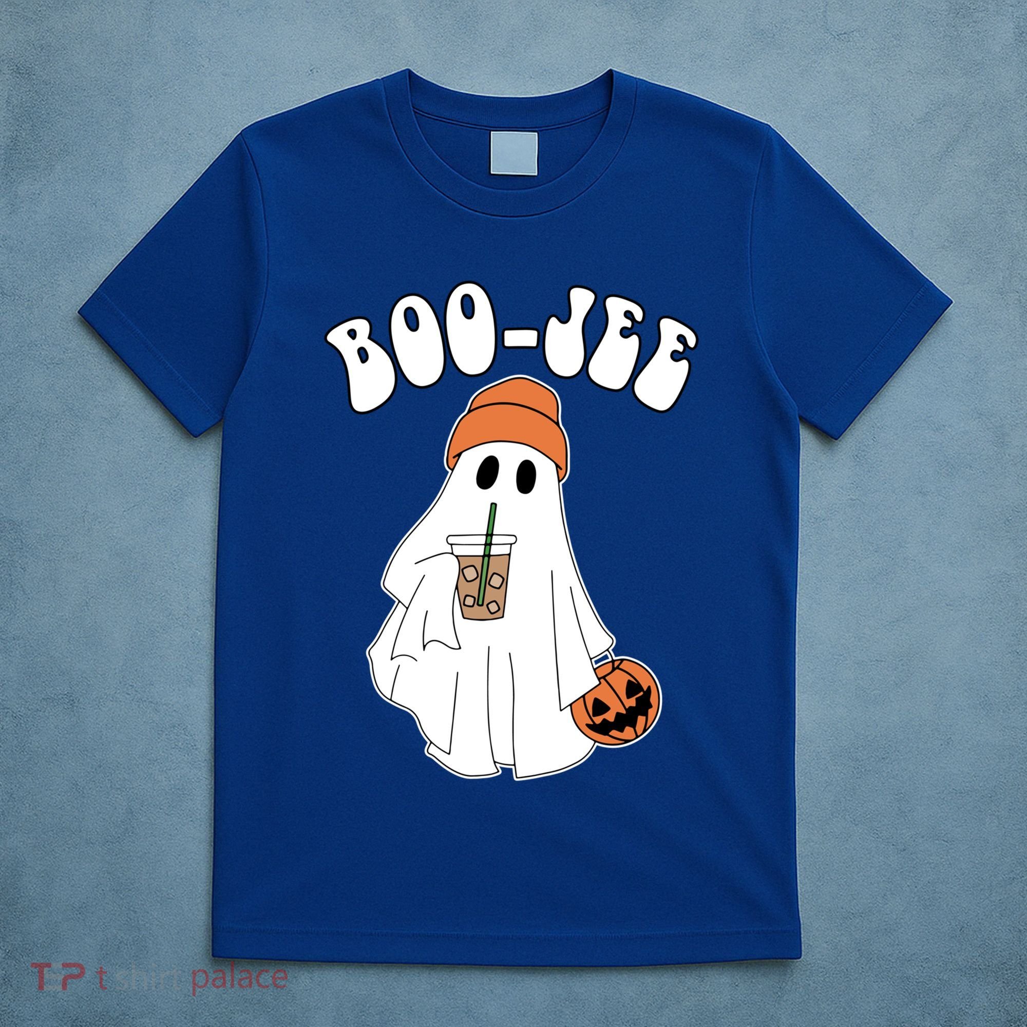 Funny Halloween Boo Jee Ghost Ing Coffee Cool Gift T-Shirt