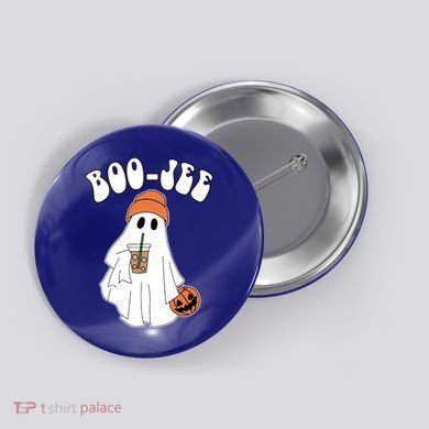 Funny Halloween Boo Jee Ghost Ing Coffee Cool Gift Button