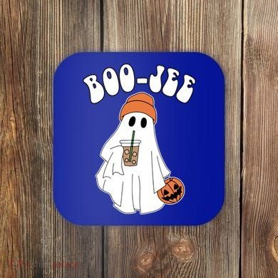 Funny Halloween Boo Jee Ghost Ing Coffee Cool Gift Coaster