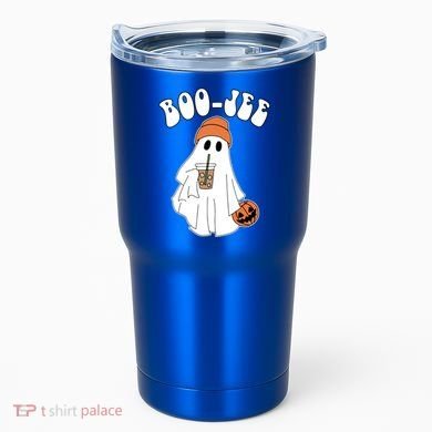 Funny Halloween Boo Jee Ghost Ing Coffee Cool Gift Tumbler