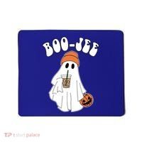 Funny Halloween Boo Jee Ghost Ing Coffee Cool Gift Mousepad thumb 0