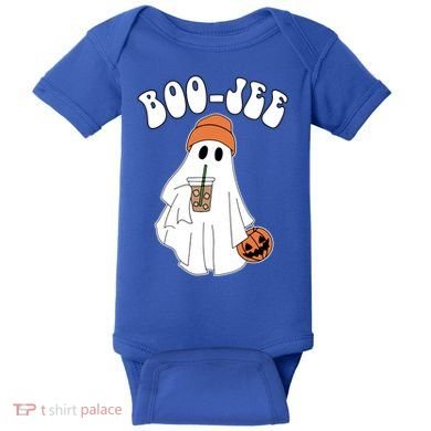 Funny Halloween Boo Jee Ghost Ing Coffee Cool Gift Baby Bodysuit