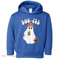 Funny Halloween Boo Jee Ghost Ing Coffee Cool Gift Toddler Hoodie thumb 0