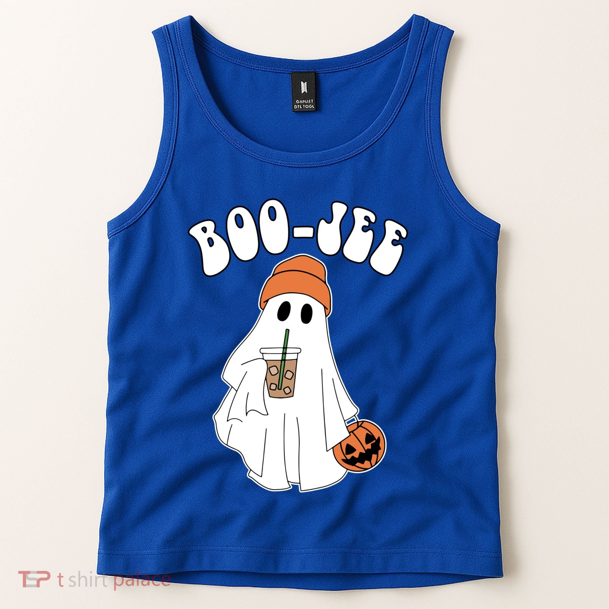 Funny Halloween Boo Jee Ghost Ing Coffee Cool Gift Tank Top