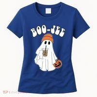 Funny Halloween Boo Jee Ghost Ing Coffee Cool Gift Women's T-Shirt thumb 0
