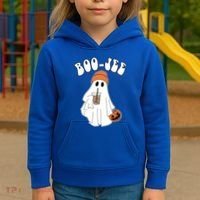 Funny Halloween Boo Jee Ghost Ing Coffee Cool Gift Kids Hoodie thumb 3